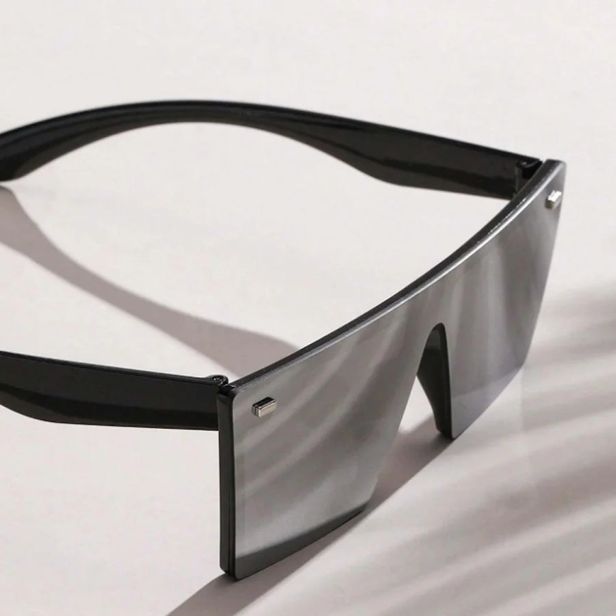 Fashion Oversized Frame Square Women's Sunglasses Casual Street retro Style Decorative Glasses